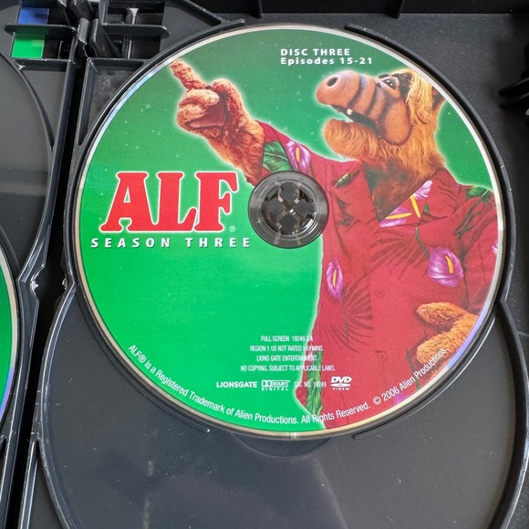 ALF Season 3 Four Disc Set DVD Lionsgate TV Show Comedy 2006 - Picture 5 of 6